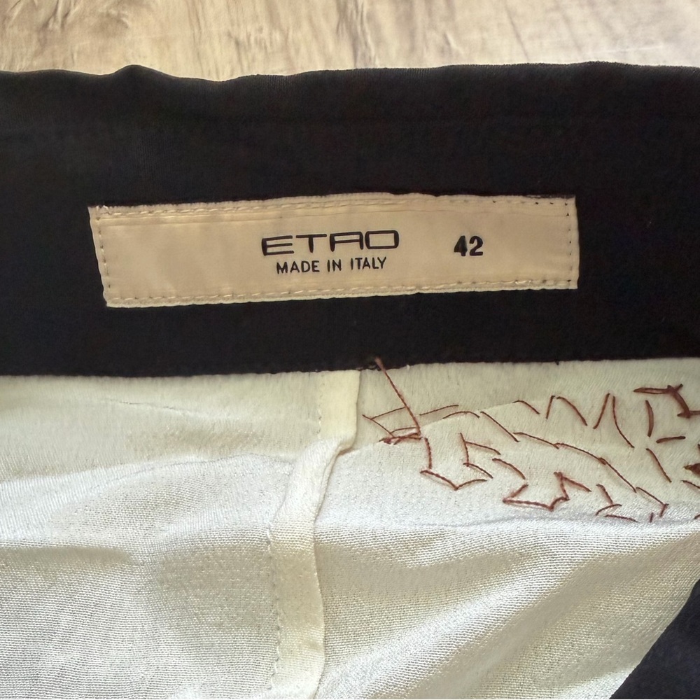 Etro Black and Cream Embroidered Blouse